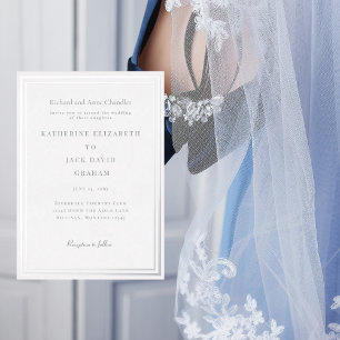 Elegant Silver Frame Wedding Bride Parents Silver