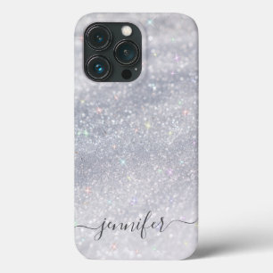 Elegant Silver Glitter  iPhone 13 Pro Case