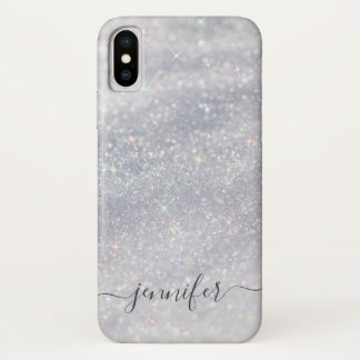 Elegant Silver Glitter  Case-Mate iPhone Case