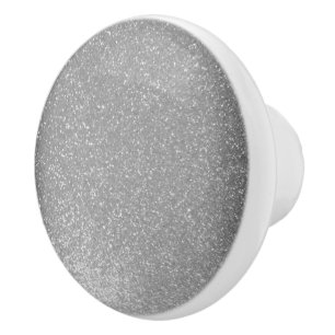 Elegant silver glitter Ceramic Pull cabinet knobs