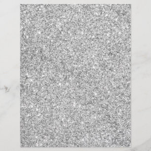 Elegant Silver Glitter Flyer