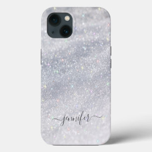 Elegant Silver Glitter  iPhone 13 Case