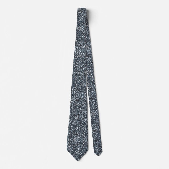 Elegant Silver Glitter Tie (Front)