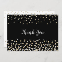 Elegant Silver Gold Confetti