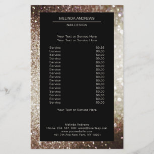 Elegant silver gold on both sides flyer