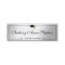 Elegant Silver Graduation Cap Name Card Insert