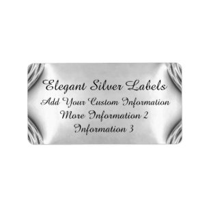 Elegant Silver Labels