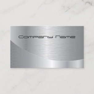 Elegant Silver Modern Corporate Business Card