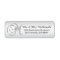 Elegant Silver Monogram Letter 'M' Envelope Return