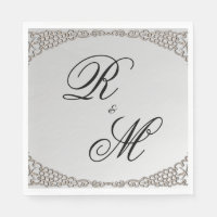Elegant Silver Monogrammed Wedding