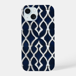 Elegant Silver Pattern iPhone 15 Case
