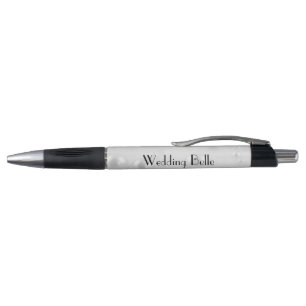 Elegant Silver Pearls personalised Wedding Belle Pen