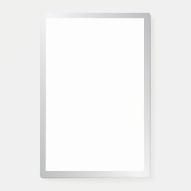 Elegant Silver Post-it Notes (Front)