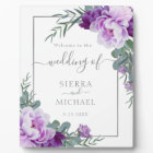 Elegant Silver & Purple Eucalyptus Floral Wedding