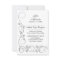 Elegant Silver Swirls Reception Cards