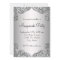 Elegant Silver Teal Blue Masquerade Party