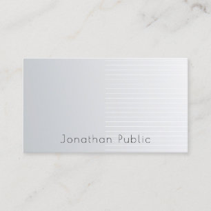 Elegant Silver Template Professional Luxury Modern Business Card