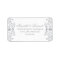 Elegant Silver Vintage Glamour Wedding Address
