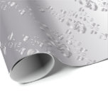 Elegant Silver Wedding Bands Wrapping Paper<br><div class="desc">Elegant Silver with Silver Weddings Bands Gift Wrap. Also great for anniversaries. ⭐This Product is 100% Customizable. Graphics and / or text can be added, deleted, moved, resized, changed around, rotated, etc... 99% of my designs in my store are done in layers. This makes it easy for you to resize...</div>