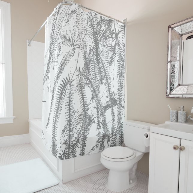Elegant silvery fern pattern (In Situ)