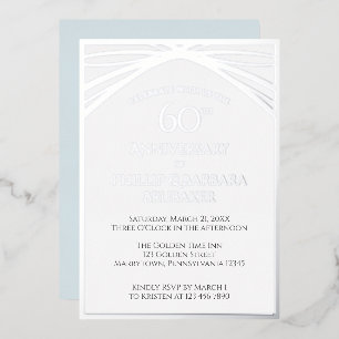 Elegant Simple 60th Wedding Anniversary Party