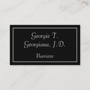 Elegant & Simple Barrister Business Card