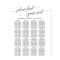 Elegant Simple Boho Wedding Seating Chart Template
