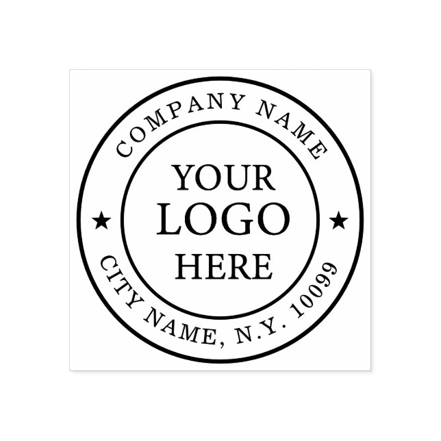 Elegant Simple Business Logo Rubber Stamp (Imprint)