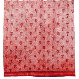 ELEGANT SIMPLE BYZANTINE MOSAIC FLOWERS  Pink Red
