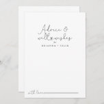 Elegant Simple Calligraphy Wedding Well Wishes  Advice Card<br><div class="desc">This elegant simple calligraphy wedding well wishes advice card is perfect for a rustic wedding. The simple and elegant design features classic and fancy script typography in black and white. These cards are perfect for a wedding, bridal shower, baby shower, graduation party & more. Personalize the cards with the names...</div>