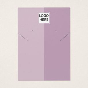 Elegant simple chic Necklace earring display card 