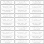 Elegant Simple Chic Wedding Guest Names Address<br><div class="desc">Composed of simple sans serif and modern serif typography. These elements are simple,  elegant,  and modern. This has 30 stickers. 
 
 This is designed by White Paper Birch Co. exclusive for Zazzle.
 
 Available here:
 http://www.zazzle.com/store/whitepaperbirch</div>