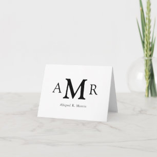 Élégant Simple Classique 3 Monogrammes Entreprise