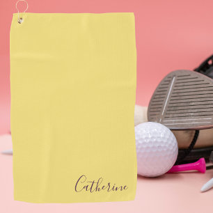Elegant Simple Classy Modern Monogrammed Golfer  Golf Towel