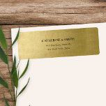 ELEGANT SIMPLE CLEAN FAUX GOLD ADDRESS LABEL<br><div class="desc">If you need any further customization please feel free to message me on yellowfebstudio@gmail.com</div>