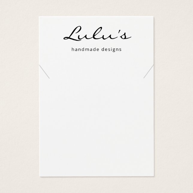 Élégant simple collier blanc (Devant)