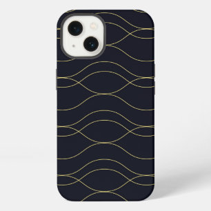 Elegant, simple, cool, trendy wavy illustration iPhone 13 case