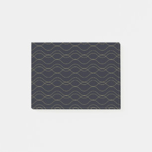 Elegant, simple, cool, trendy wavy illustration post-it notes