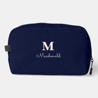 Elegant Simple Custom Monogram Dopp Kit