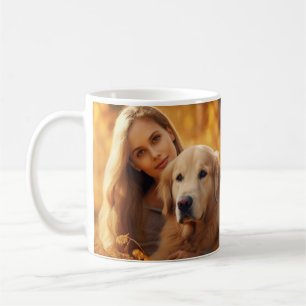 Elegant Simple Custom Pet's Simple Modern Photo Coffee Mug
