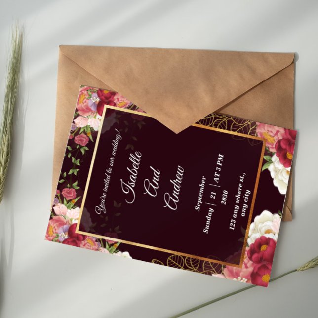 Elegant & Simple Custom Photo Wedding Invitation (Creator Uploaded)