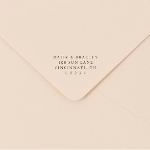 Elegant Simple Custom Wedding Return Address Self-inking Stamp
