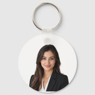 Elegant Simple Cute Grey 20th Birthday Keychain