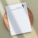 Elegant Simple Dancer Retro Personal Stationery<br><div class="desc">Simple design with modern dancer to personalize with your name and text.</div>