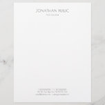 Elegant Simple Design Black White Template Modern Letterhead<br><div class="desc">Elegant Simple Design Black White Template Modern Letterhead.</div>