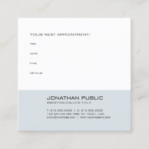 Elegant Simple Design Modern Appointment Reminder