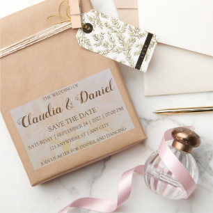 Elegant simple dusty peony floral wedding sticker