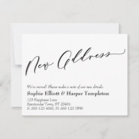 Élégant, simple Faire-part de nouvelle adresse
