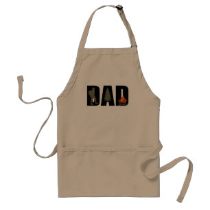 Elegant Simple Fathers Day Gift Hiking Camping Dad Standard Apron