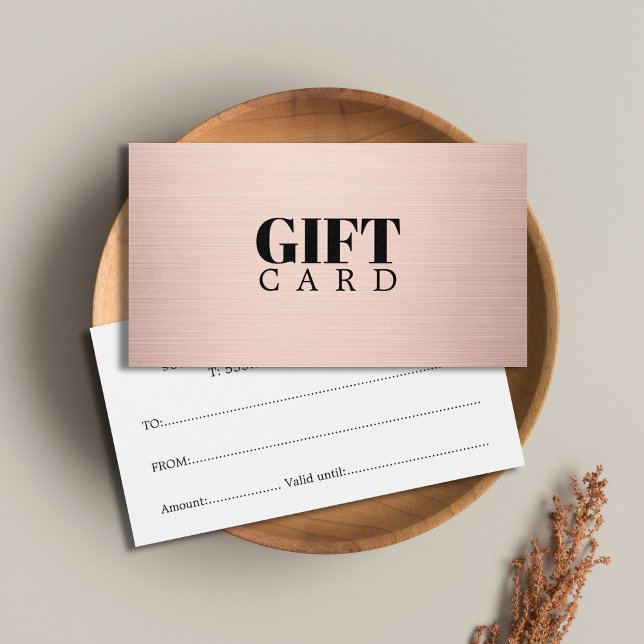 Elegant Simple Faux Rose Gold Salon (Créateur téléchargé)